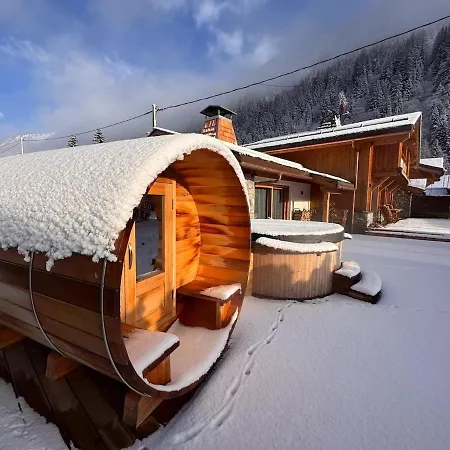 Amazing With Hot Tub Sauna And Panoramic View 샤모니